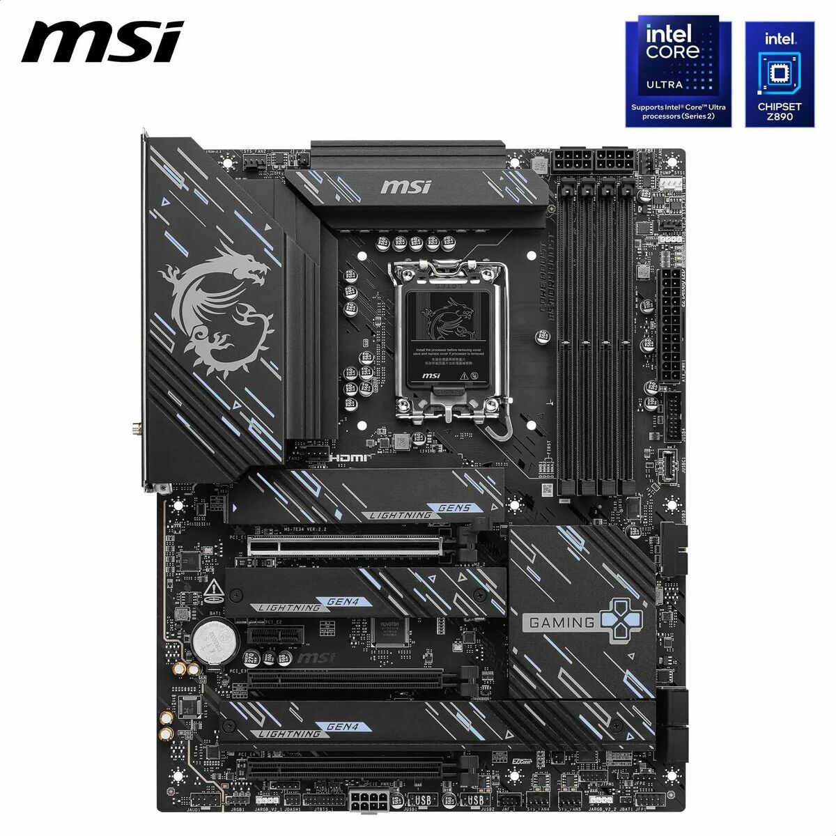 Mātesplate MSI Z890 GAMING PLUS WIFI Melns